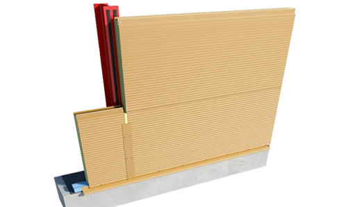 The economical version of wall sandwich panel